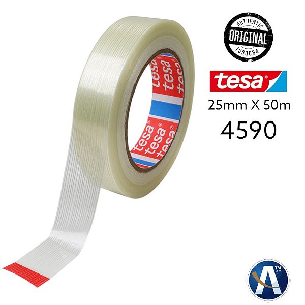 Fita Filamentosa Poliéster Transparente 25mmX50m Tesa®