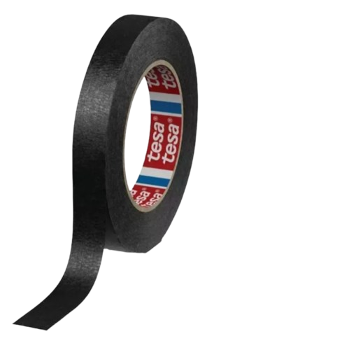 Fita Crepe Preta 4323 Profissional 19mmX50m Tesa