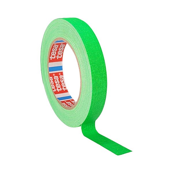 Fita Tecido Gaffer Tape Tesa 19mmX25m Verde Fluorescente