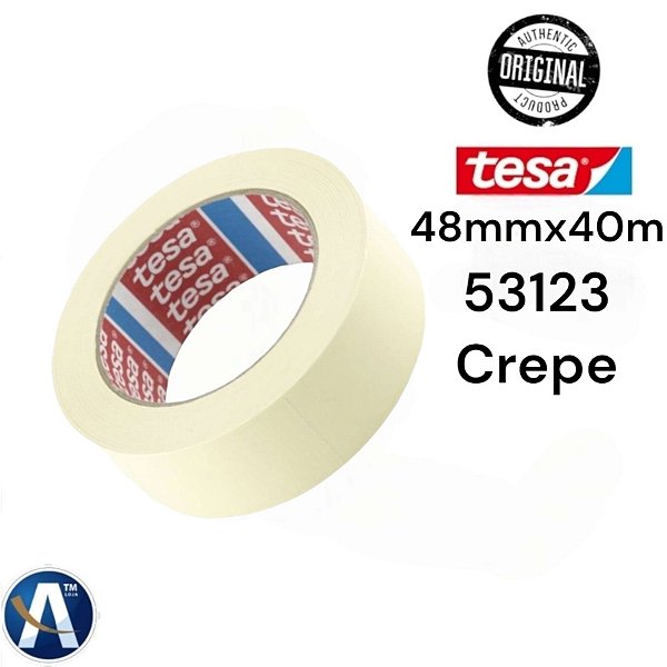 Fita Crepe Bege Profissional 48mmX40m Tesa®