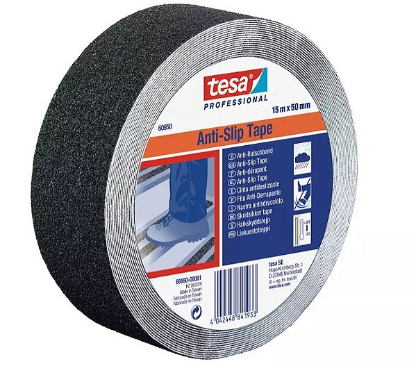Fita Antiderrapante 60950 Preta 50mmX15m Tesa®
