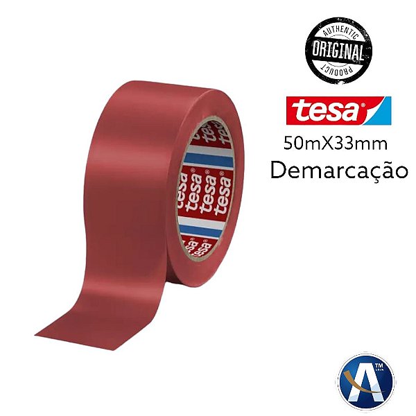 Fita de Demarcação 60760 PVC Vermelha 50mmX33m Tesa