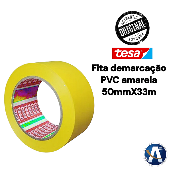 Fita de Demarcação 60760 PVC Amarela 50mmX33m Tesa