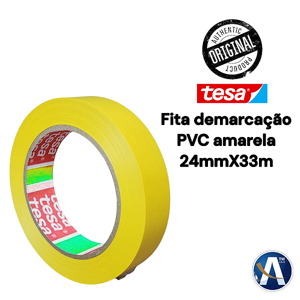 Fita de Demarcação 60760 PVC Amarela 24mmX33m Tesa