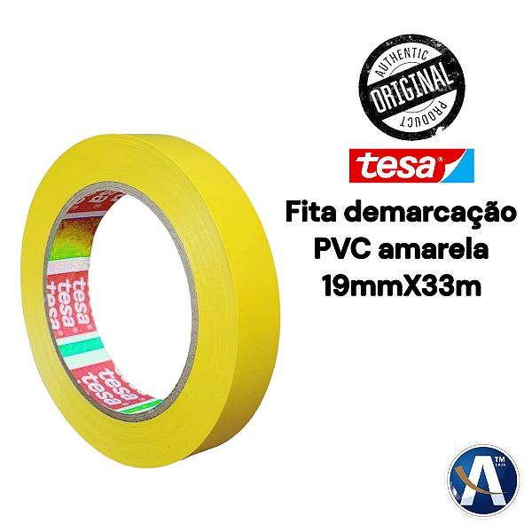 Fita de Demarcação 60760 PVC Amarela 19mmX33m Tesa