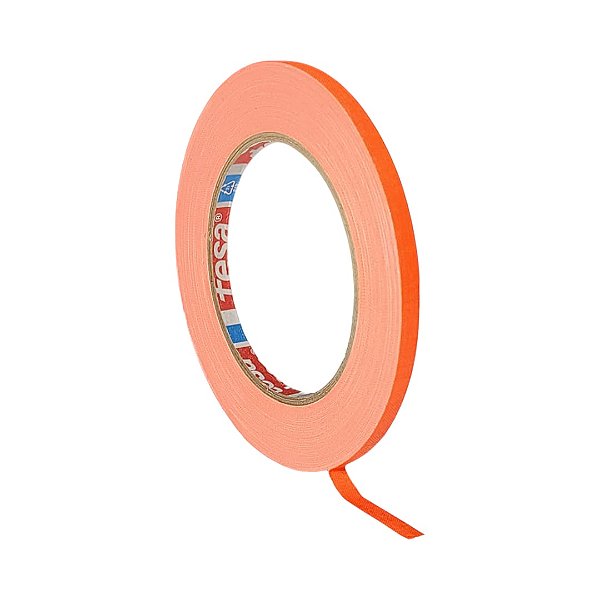 Fita Tecido Gaffer Tape Tesa 05mmX25m Laranja Fluorescente