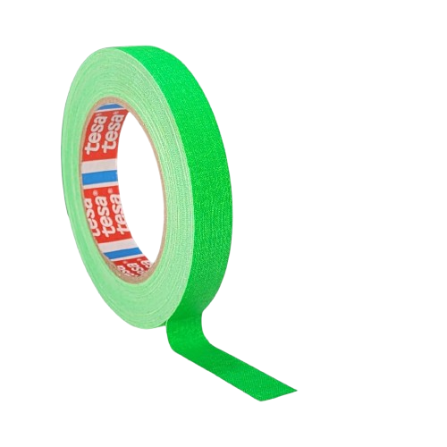 Fita Tecido Gaffer Tape Tesa 18mmX25m Verde Fluorescente