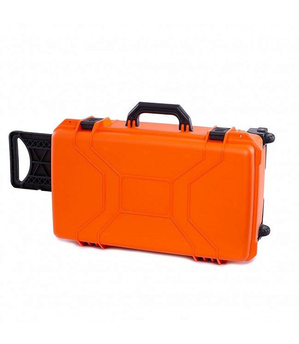 Patola Maleta Case Rígido Uso Geral MP0055 Laranja Com Rodas