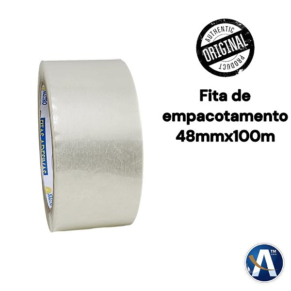 Fita Adesiva Transparente Para Empacotamento 48mmX100m