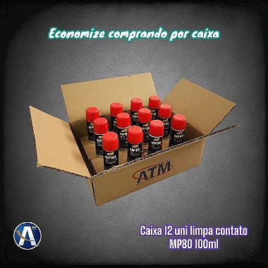 Kit Com 12 Unidades de Limpa Contato MP80 100ML