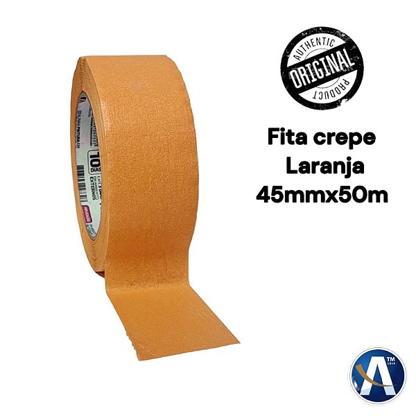 Fita Crepe Laranja 45mmX50m Adere