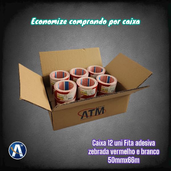 Kit de Fita de Demarcação Vermelho e Branco 50mmX66m Tesa®