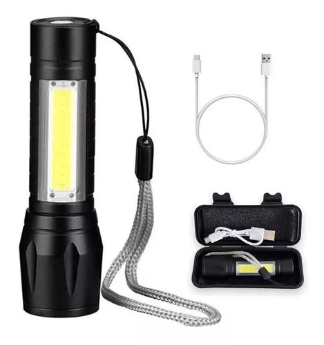 Lanterna Tática Potente USB Recarregável