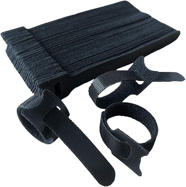 Abraçadeiras de Nylon Reutilizável Para Cabos 50 Uni