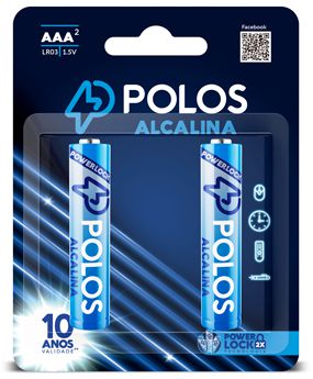 Pilha AAA Polos Com 2 Unidades