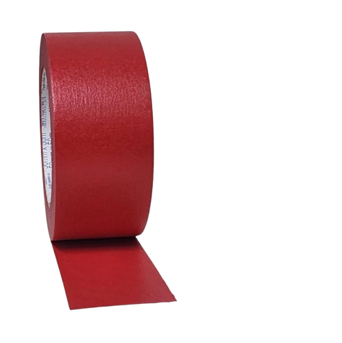 Fita Crepe Vermelha Profissional Automotiva 50mmX50m