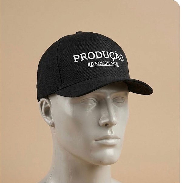 Boné Unissex Preto Produção Backstage Exclusivo ATM Pro