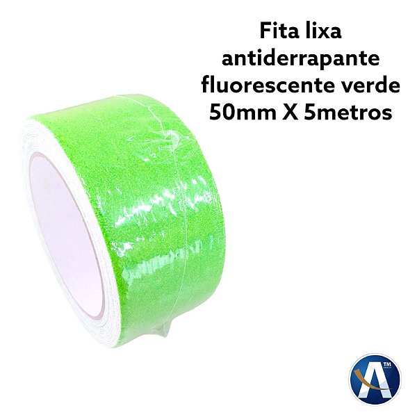 Fita Antiderrapante Verde Fluorescente 50mmX5m