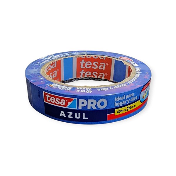 Fita Crepe Azul Clara Profissional 24mmX40m Tesa