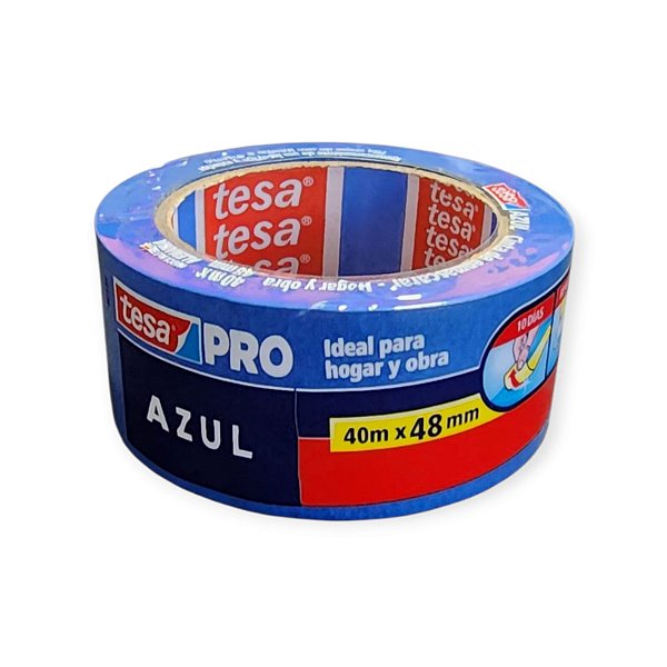 Fita Crepe Azul Clara Profissional 48mmX40m Tesa