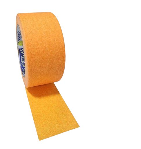 Fita Crepe 48mmx50m Cor Laranja Neon