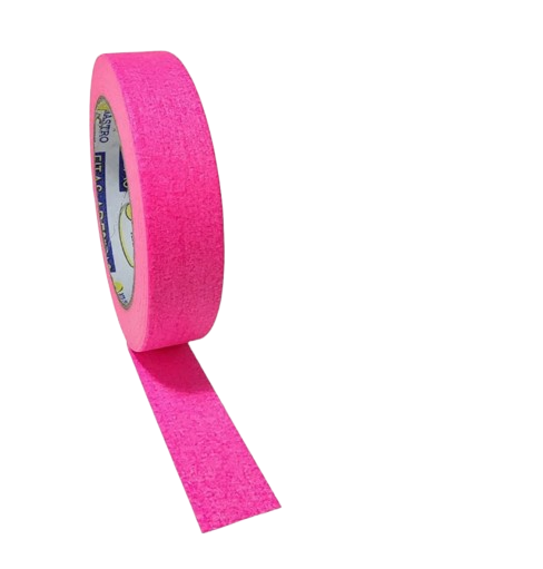 Fita Crepe 24mmx50m Cor Rosa Neon