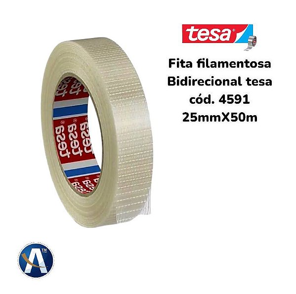 Fita Filamentosa Bidirecional 25mmX50m Tesa