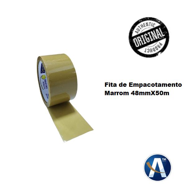 Fita Adesiva Marrom Para Empacotamento 48mmX50m