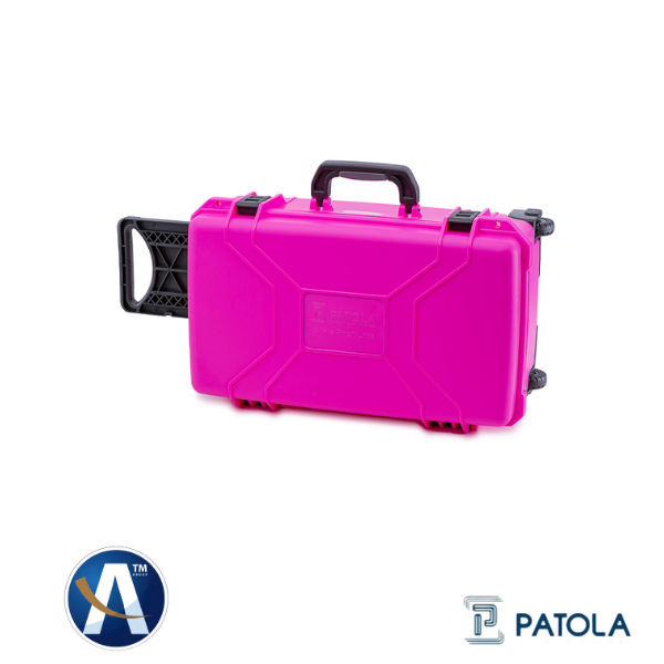 Patola Maleta Case Uso Geral MP0055 Rosa Neon Com Rodas
