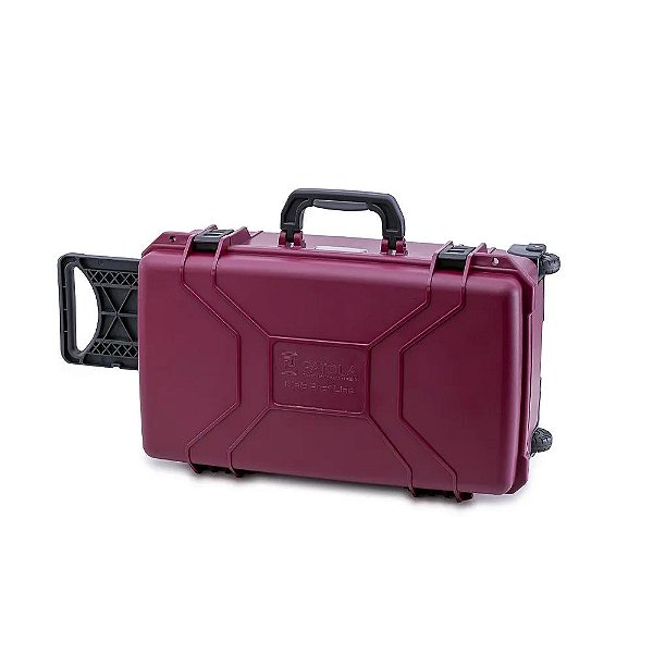 Patola Maleta Case Uso Geral MP0055 Vinho Com Rodas