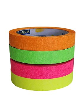 Kit Fita Crepe Basic 4 Cores Neon 18mmx30m