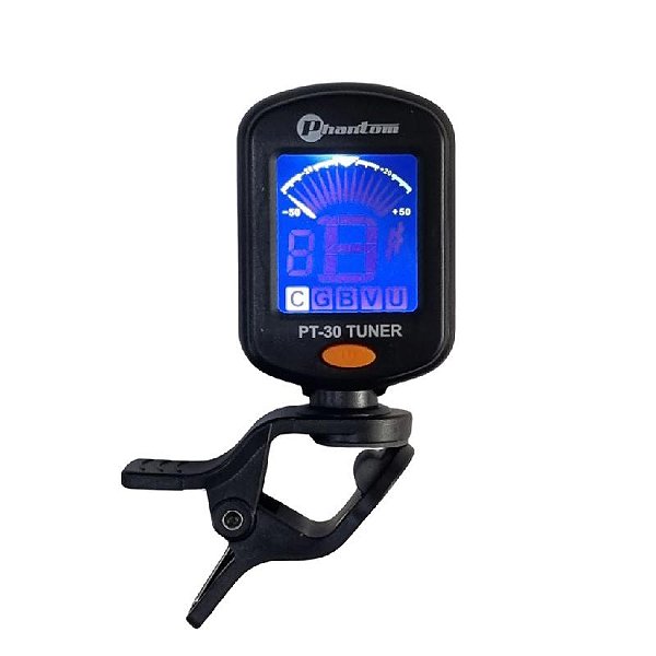 Afinador Digital Clip Violão Violino Baixo Guitarra Phantom
