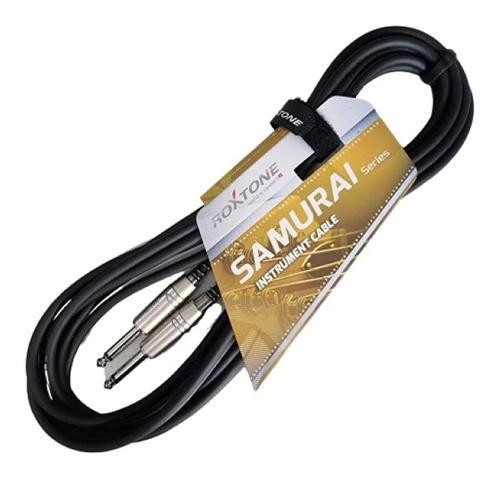 Cabo P10 x P10 5m Instrumento Samurai Roxtone
