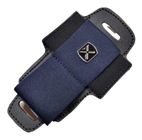 Porta Transmissor Body Pack Azul e Preto Para Correia Ibox