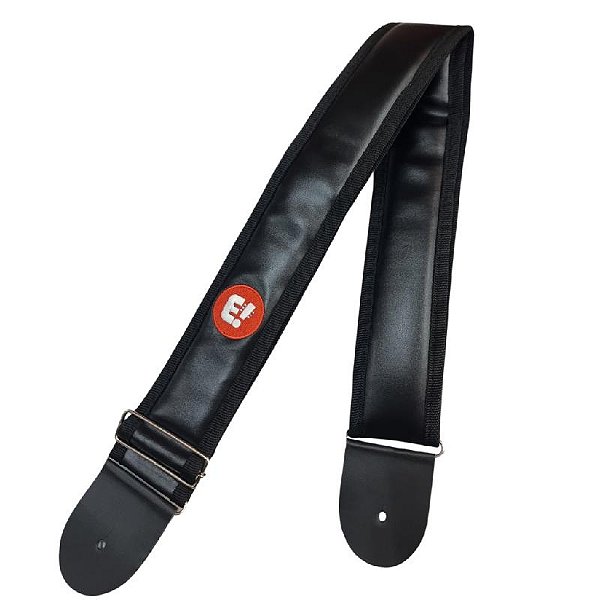 Correia E! Musical Acolchoada Couro Sintético 7cm Preto