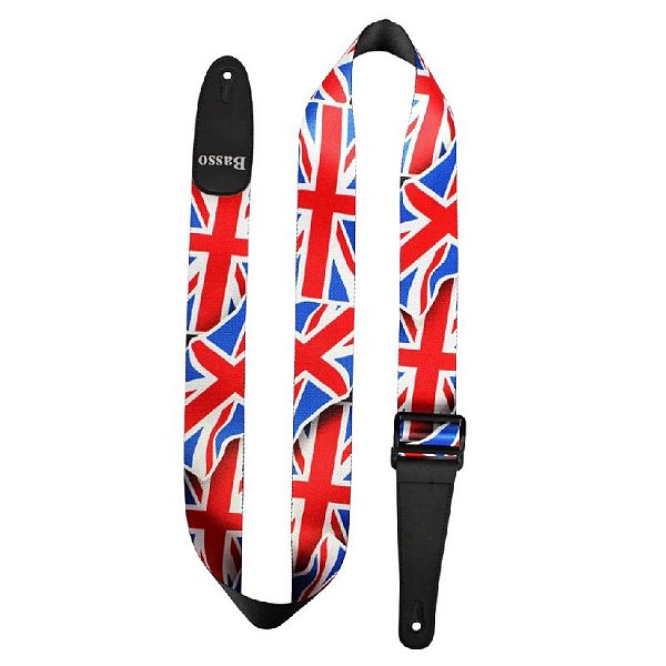 Correia Basso Poliester SF 354 Pop Art Bandeira Inglaterra