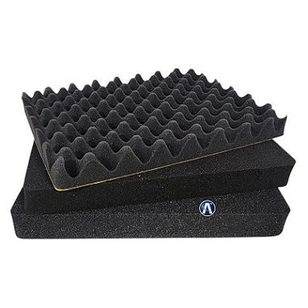 Espuma Serrilhada Para Case MP0039 Completa Cinza