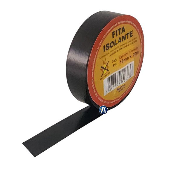Fita Isolante Uso Geral Preta 18mmx20m Nastro