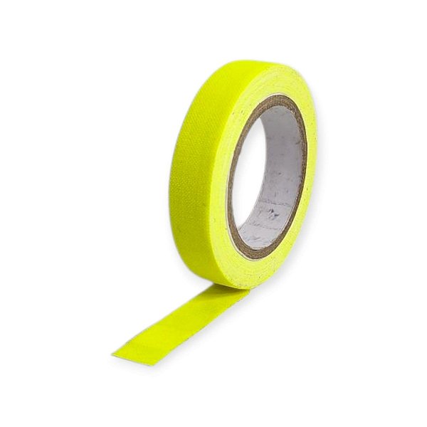 Fita Tecido Gaffer Tape Tesa 12mmX5m Amarela Fluorescente