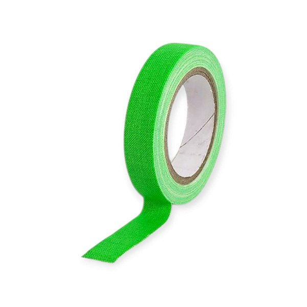 Fita Tecido Gaffer Tape Tesa 12mmX5m Verde Fluorescente