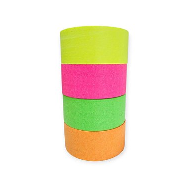 Kit Fita Crepe Basic 4 Cores Neon 48mmx50m