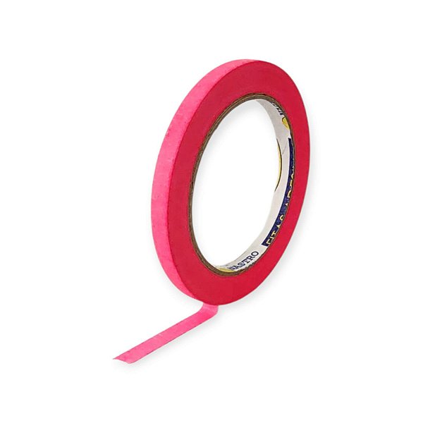 Fita Crepe 09mmx50m Cor Rosa Neon