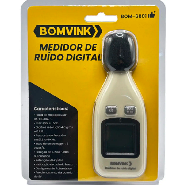 Decibelímetro Digital Profissional Medidor de Som e Ruído