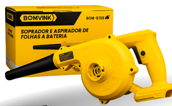 Soprador e Aspirador Elétrico a Bateria Portátil Sem Fio