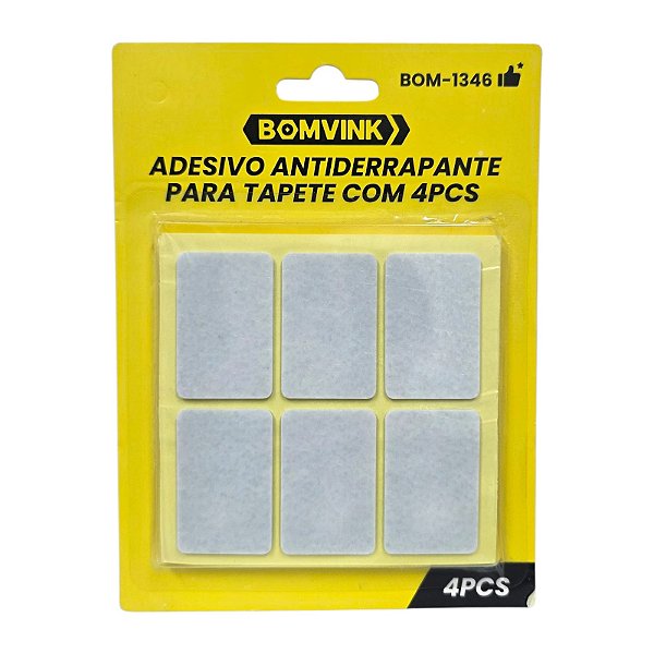 Fita Adesiva Antiderrapante para Tapete 4 peças