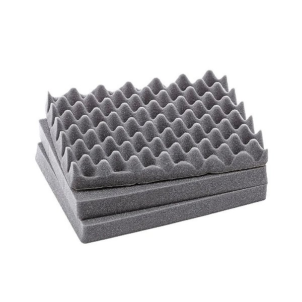 Espuma Serrilhada Para Case MP0033 Cinza Escuro