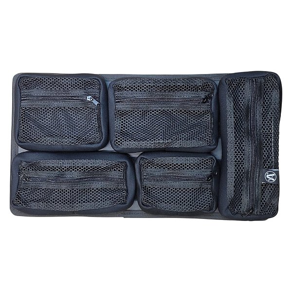 Organizador de Tampa Neoprene Removível Modular com 5 Peças Para Case Maleta MP0055 e MAI 545 ATM Pro
