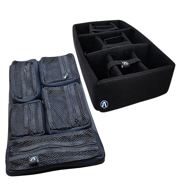 Kit Divisória e Organizador de tampa Removível Modular para Case MP0055 e MAI 545 ATM Pro