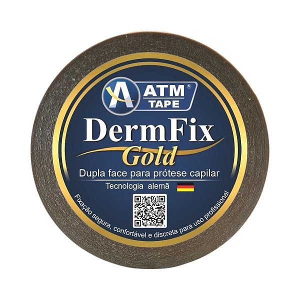 Fita Dupla Face Para Prótese Capilar 25mmx10m DermFix Gold ATM TAPE