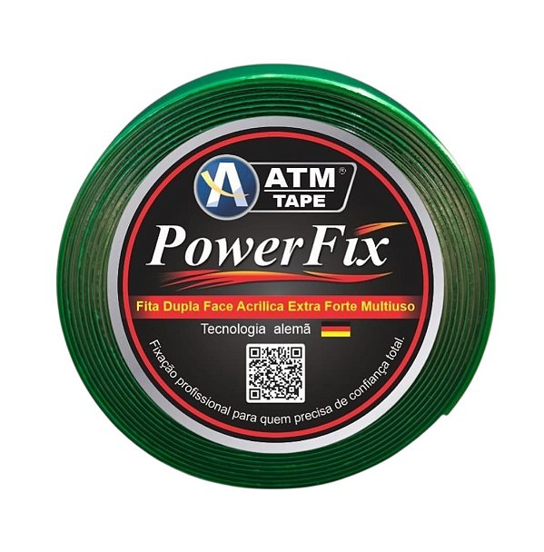 Fita Dupla Face Acrílica Extra Forte 19mmX05m PowerFix ATM TAPE